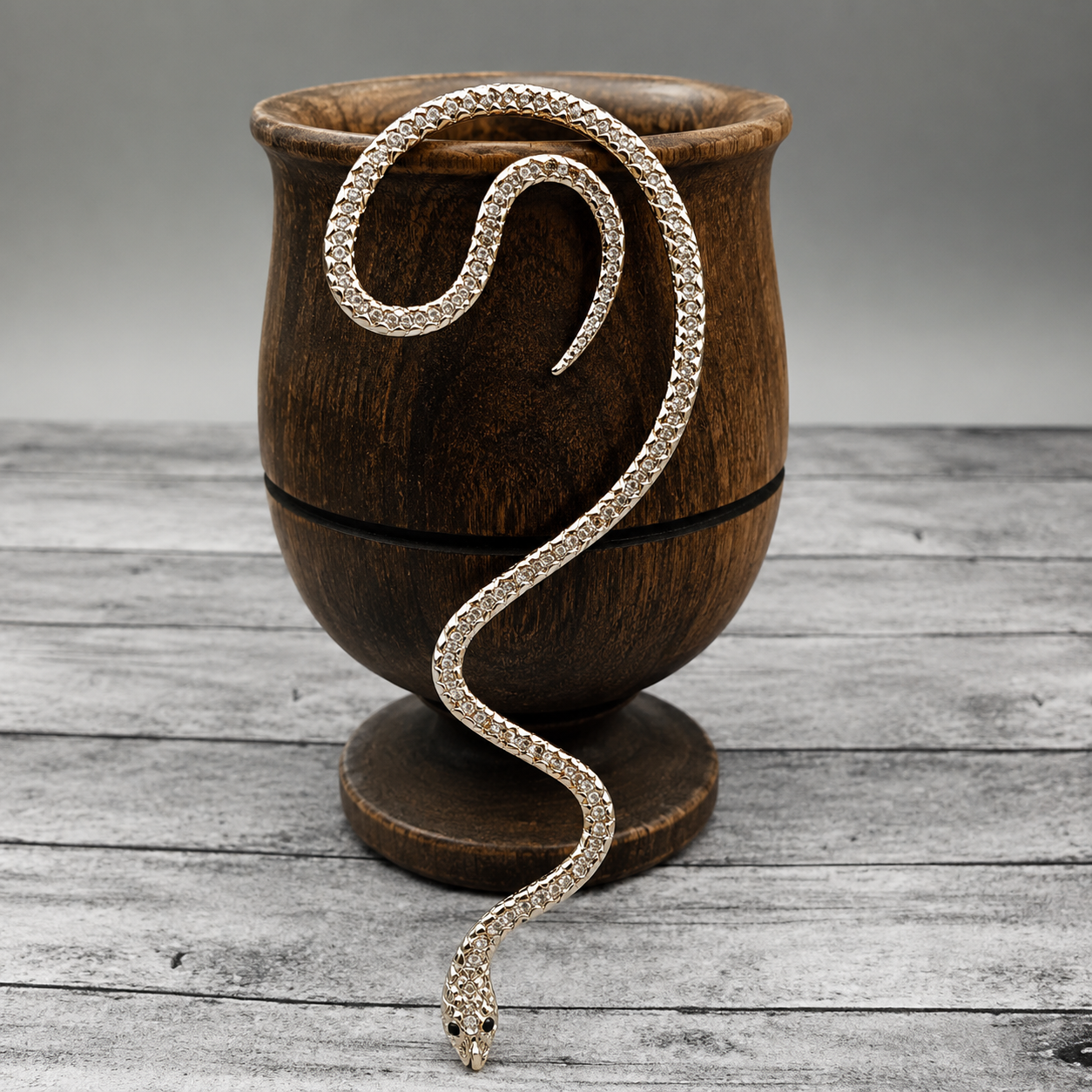 silver snake ear wrap