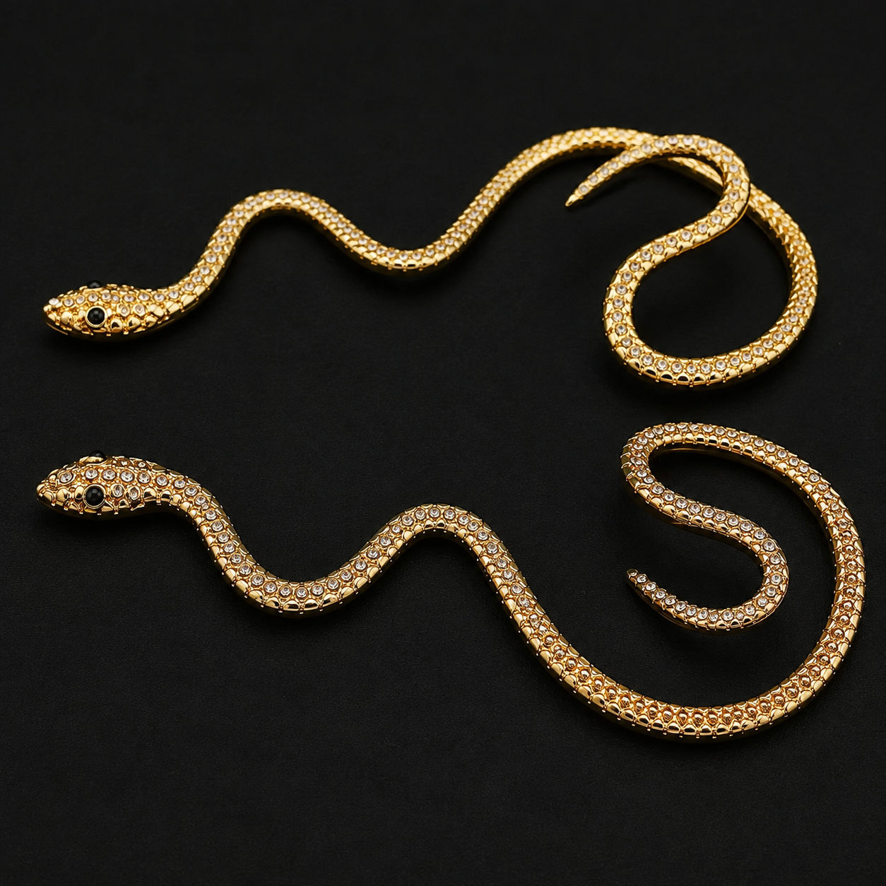 Gold Snake Ear Cuff for Left Ear – No-Piercing Boho Serpent Ear Wrap