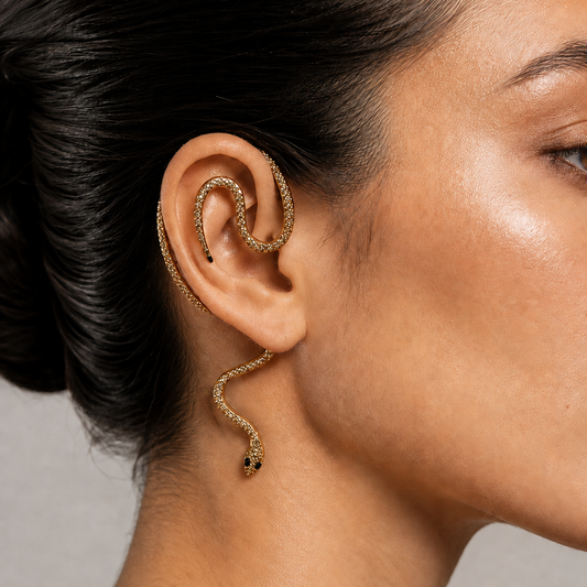 gold snake ear wrap