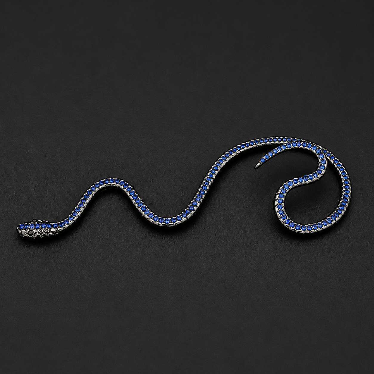 Blue Snake Ear Wrap