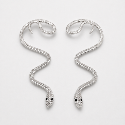 silver snake ear cuff 