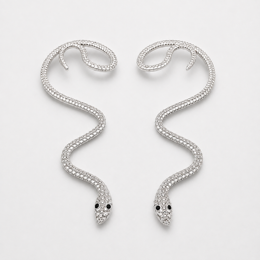 silver snake ear cuff 