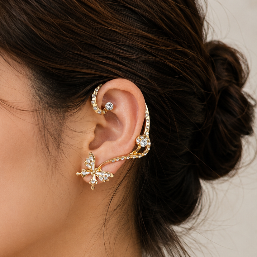 butterfly ear wrap