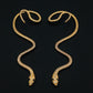Vintage Snake EarCuff EarWrap - Gold / Bohemian Golden Serpent Ear Cuff Ear Wrap / For Left or Right Ear / Snake Earring / No Piercing