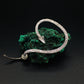 Vintage Viper Snake Ear Cuff Studs: Adjustable Silver Earrings for Left Ear