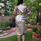 Peacock & Flower Blossoms Kimono Robe