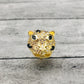 Golden Panther Stud Earrings