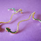 Vintage Gold-Toned Snake Earrings with Emerald Eyes | Statement Bohemian Snake Jewelry | Perfect Gift for Her, or Him