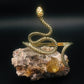 Snake Serpent Palm Bracelet with Emerald Eyes