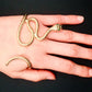 Snake Serpent Palm Bracelet with Emerald Eyes