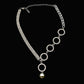 Pearl Pendant Crystal Necklace, Neo-classical Special-Shaped Personalized Necklace