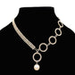 Pearl Pendant Crystal Necklace, Neo-classical Special-Shaped Personalized Necklace