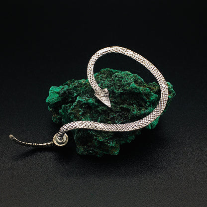 Silver Snake Ear Wrap | Viper Ear Cuff | Serpent Earring